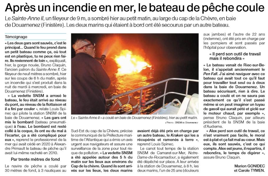 Dz539280 sainte anne ii naufrage of 24 03 2022